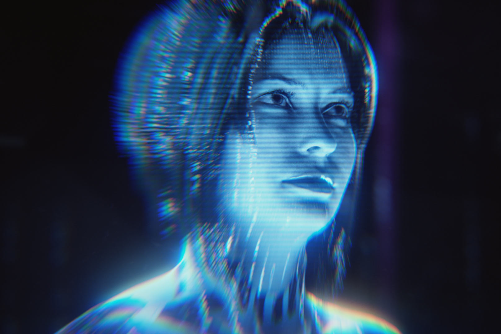 A portrait of Cortana