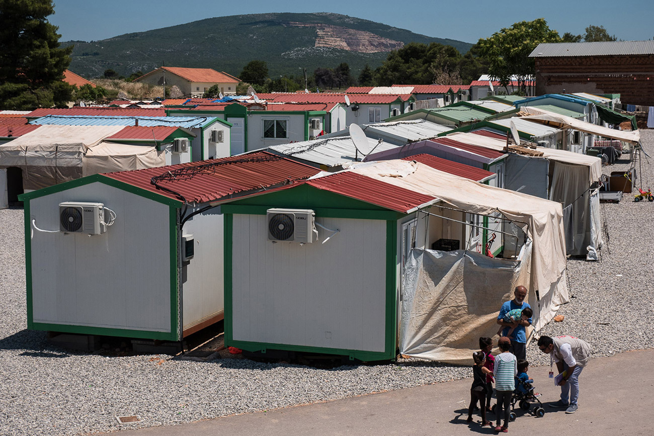 A picture of one of the refugee camps.