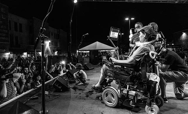 Steve onstage at Gleason Fest