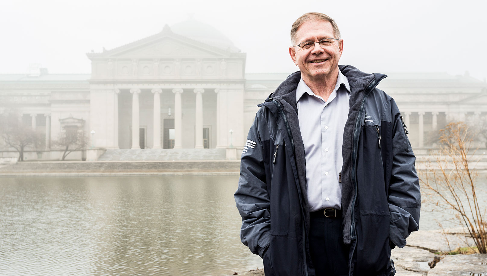 Bob Jamieson at the site of the 1893 Chicago World’s Fair
